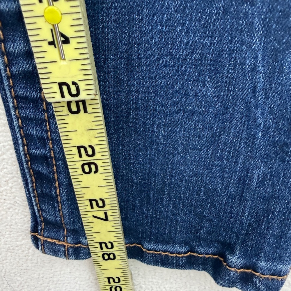 Seven7 Tummyless High Rise Skinny Jeans Womens 6 Dark Wash Stretch Denim - Picture 7 of 7
